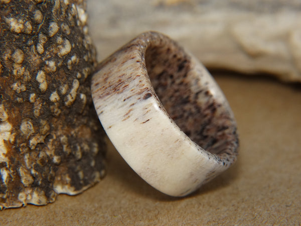 Antler Ring - "Natural" Deer Antler - artisan-antler-rings