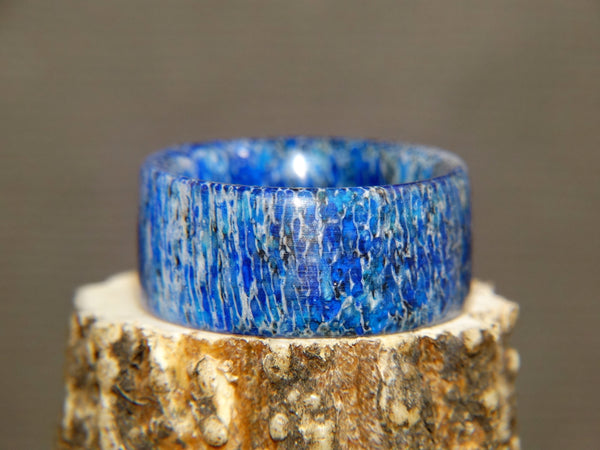 Antler Ring - "Natural Blue" Deer Antler - artisan-antler-rings