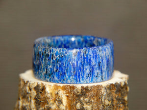 Antler Ring - "Natural Blue" Deer Antler - artisan-antler-rings
