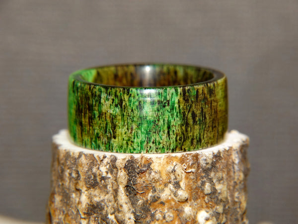 Antler Ring - "Natural Moss" Deer Antler - artisan-antler-rings