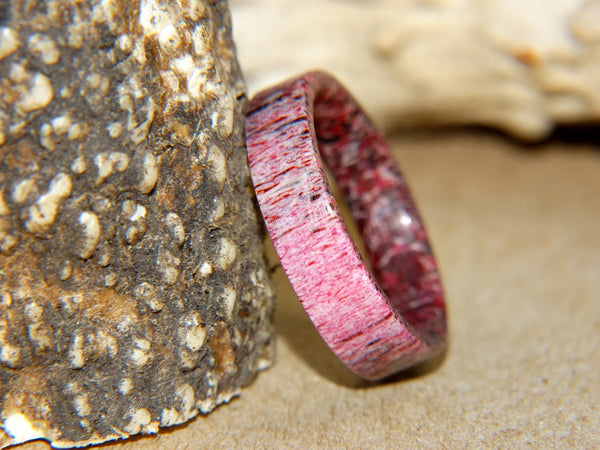Antler Ring - "Natural Pink" Deer Antler - artisan-antler-rings