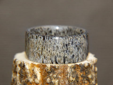 Antler Ring - "Natural Black" Deer Antler - artisan-antler-rings