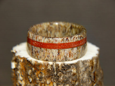 Antler Ring - "Pipestone" Deer Antler - artisan-antler-rings